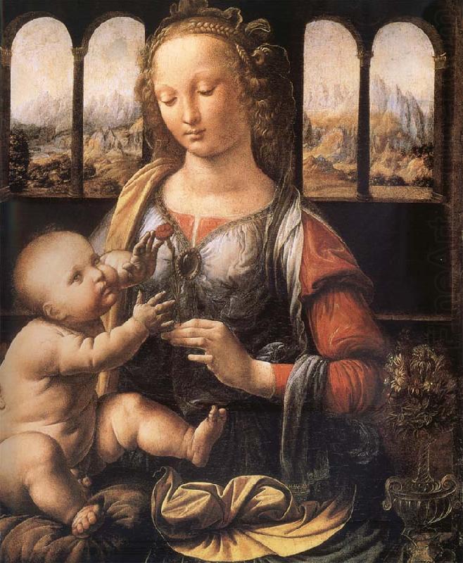 LEONARDO da Vinci Madonna with the carnation china oil painting image